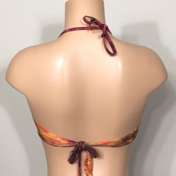 BECCA high neck tie-dye bikini top. Small. NWT - Picture 7 of 8
